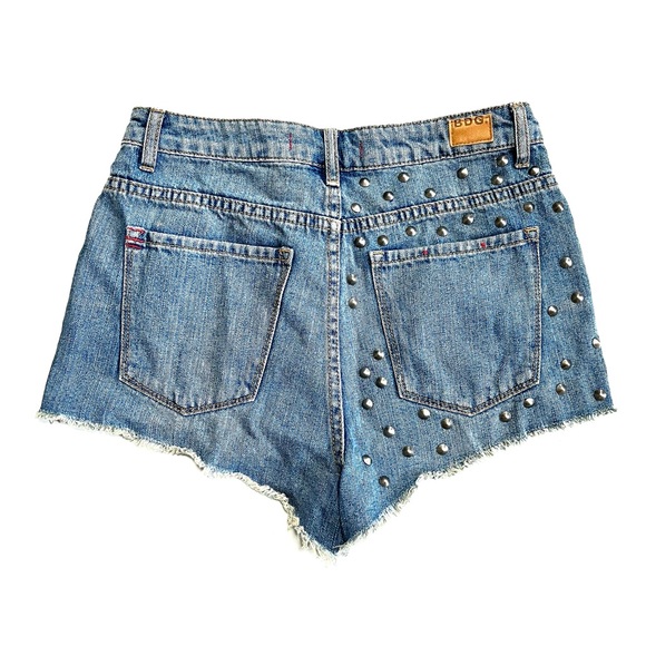 BDG Urban Outfitters Studded Distressed Denim Shorts - Picture 3 of 8